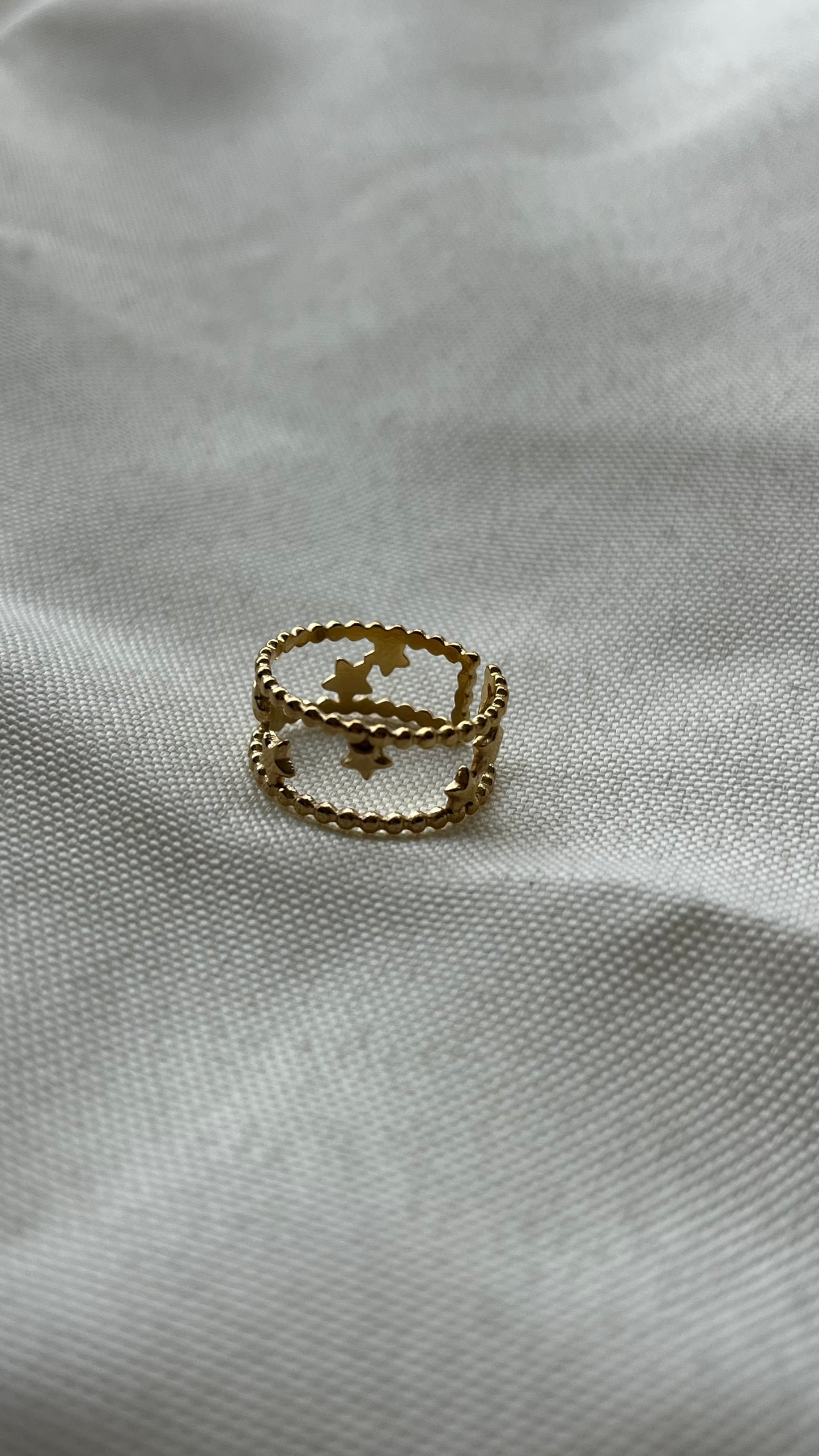 Bague vide à fond étoile