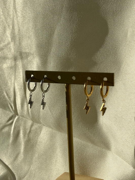 Boucles d'oreilles éclairs