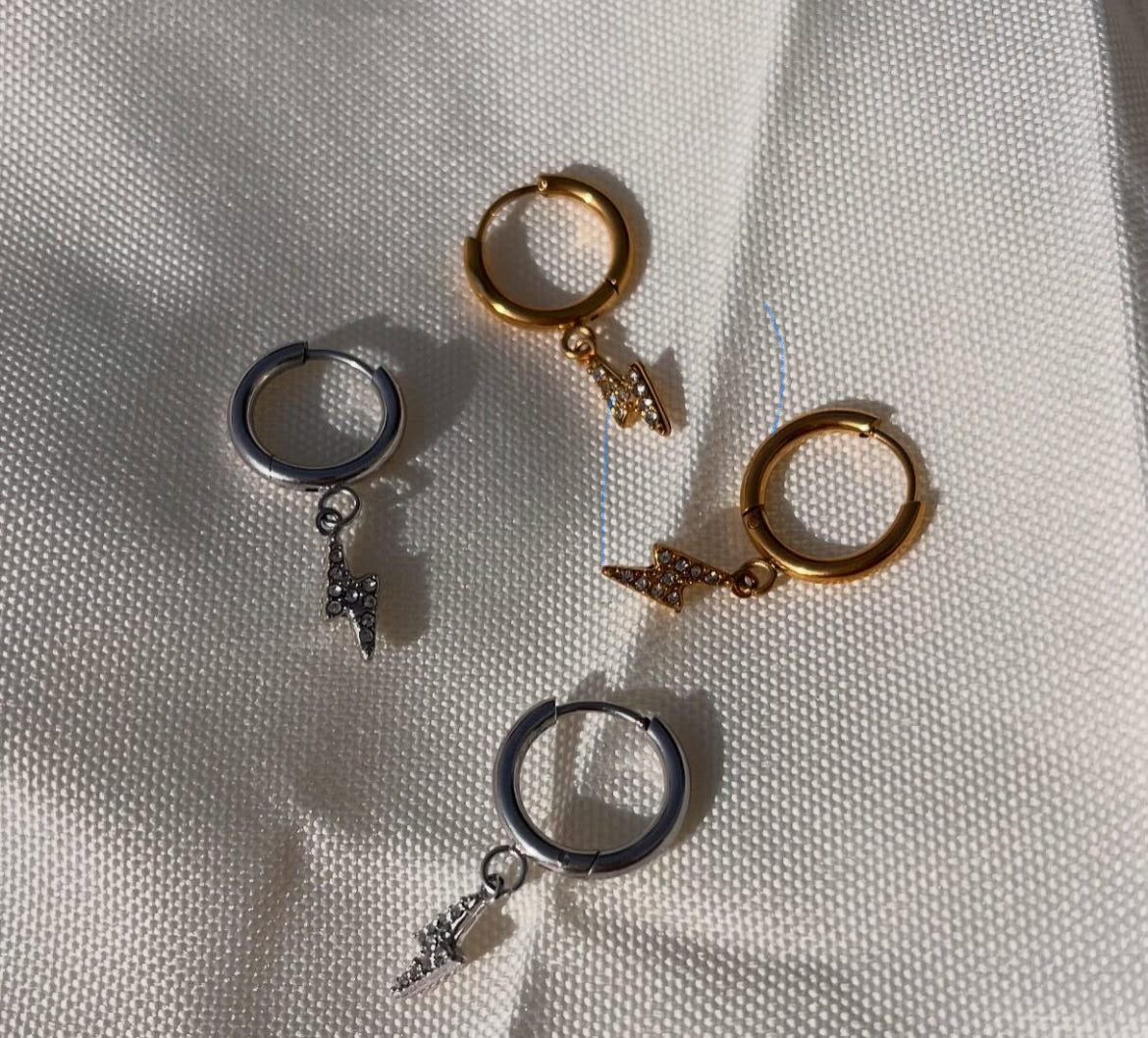 Boucles d'oreilles éclairs