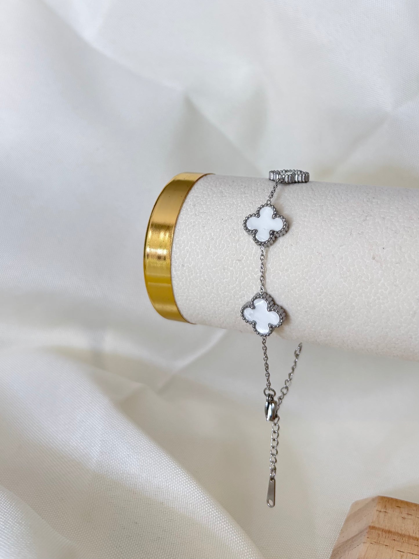Bracelet Clover argent