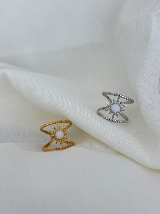 Bague ensoleillée